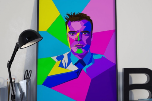 Стилизованный векторный портрет