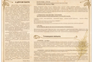 Буклет в три сложения "Другой театр" - внутренняя
