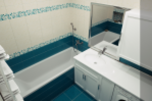 Санузел в частном доме (визуализация 3d)