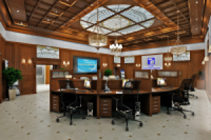 Интерьер банка в классическом стиле