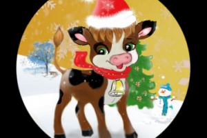 Иллюстрация для печати на ёлочных игрушках,детская иллюстрация