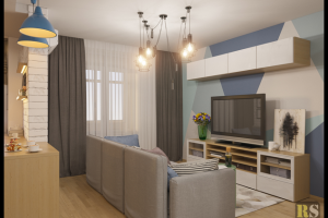 Интерьер в скандинавском стиле для молодой пары