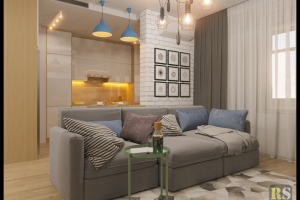 Интерьер в скандинавском стиле для молодой пары