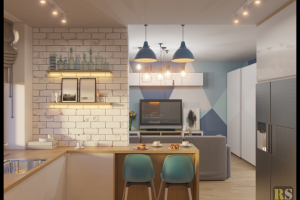 Интерьер в скандинавском стиле для молодой пары