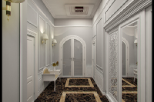 Коридор в частном доме в стиле нео-классика г.Чехов