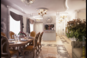 Гостиная+кухня классика г.Харьков