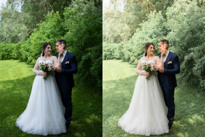 Обработка свадебных  фотографий