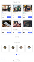 учебный лендинг для образовательной платформы Onclass