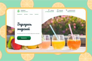 Landing-Page для интернет-магазина натуральных соков