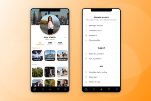 Дизайн профиля соц сети