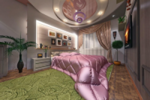 Дизайн спальни (3d визуализация)