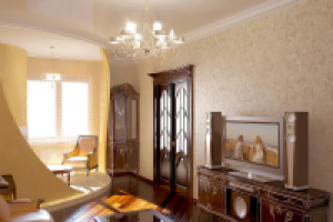 Дизайн гостиной (3d визуализация)