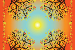 Платок октябрь