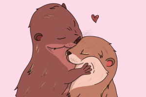 Персонажи на открытку