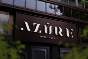 Логотип для отеля AZURE