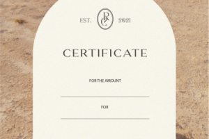 Дизайн сертификата