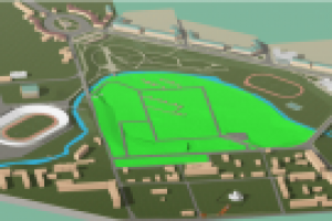 Модель  квартала застройки