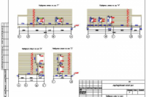 Дом из бруса - развертки стен