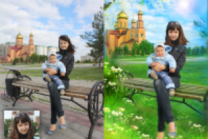 дорисовка фона