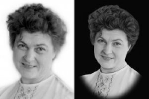 ретушь портрета для гравировального станка