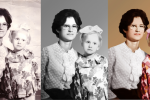 реставрация и расцвечивание фото