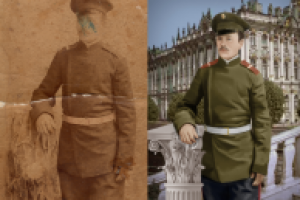 реставрация,расцвечивание и замена фона