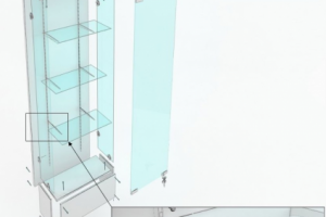 Витрина стеклянная