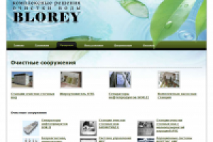 Создание сайта “Комплексные решения для очистки воды - BLOREY”