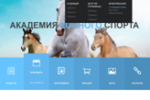 CMS для академии конного спорта