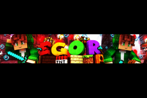 Шапка для ютуб канала (Майнкрафт)