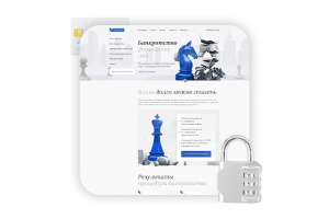 Корпоративный сайт по решению проблем банкротства