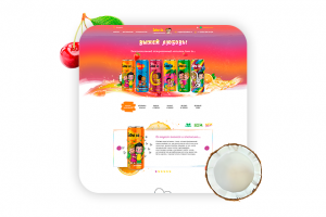 Промо-сайт напитков love is