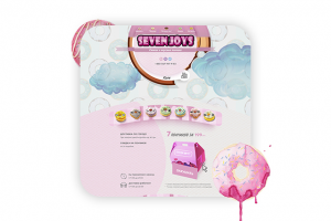 Лендинг пейдж по продаже пончиков