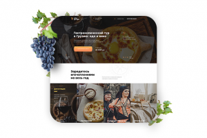 Лендинг пейдж: винный тур