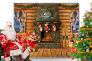 Press wall для Деда Мороза