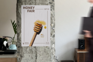 Постер для магазина мёда