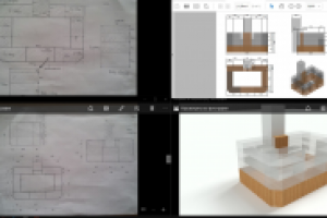 Чертеж торгового островка