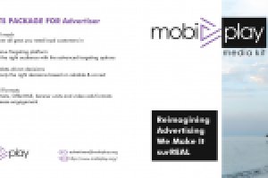 Листовка для компании MobiPlay (лицевая и задняя часть листовки)