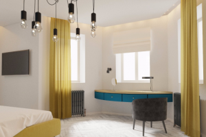 Спальня в загородном доме в деревне Колонтаево