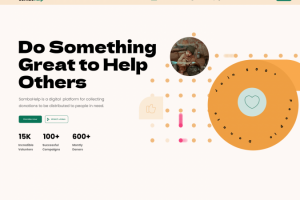 Дизайн главной страницы для "SomboHelp"