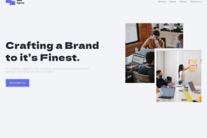 Дизайн главной страницы для "2boxAgency"