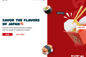 Дизайн главной страницы для Роллов