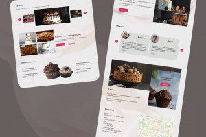 Landing page кондитерский магазин