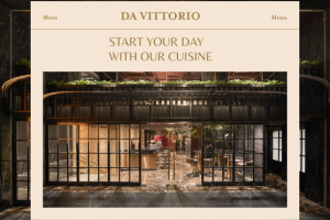 Сайт для ресторана