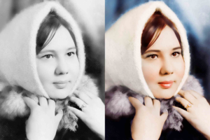 Раскрашивание ч/б фотографии