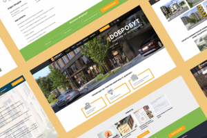 Корпоративный сайт девелоперской компании «Добробут»