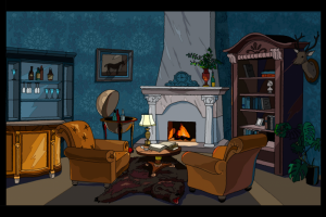 интерьерная локация для game dev, в заданном стиле игры