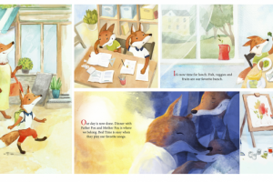 Детская книга, иллюстрации и вёрстка