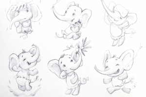 эскизы персонажа