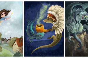 примеры стиля книжной иллюстрации